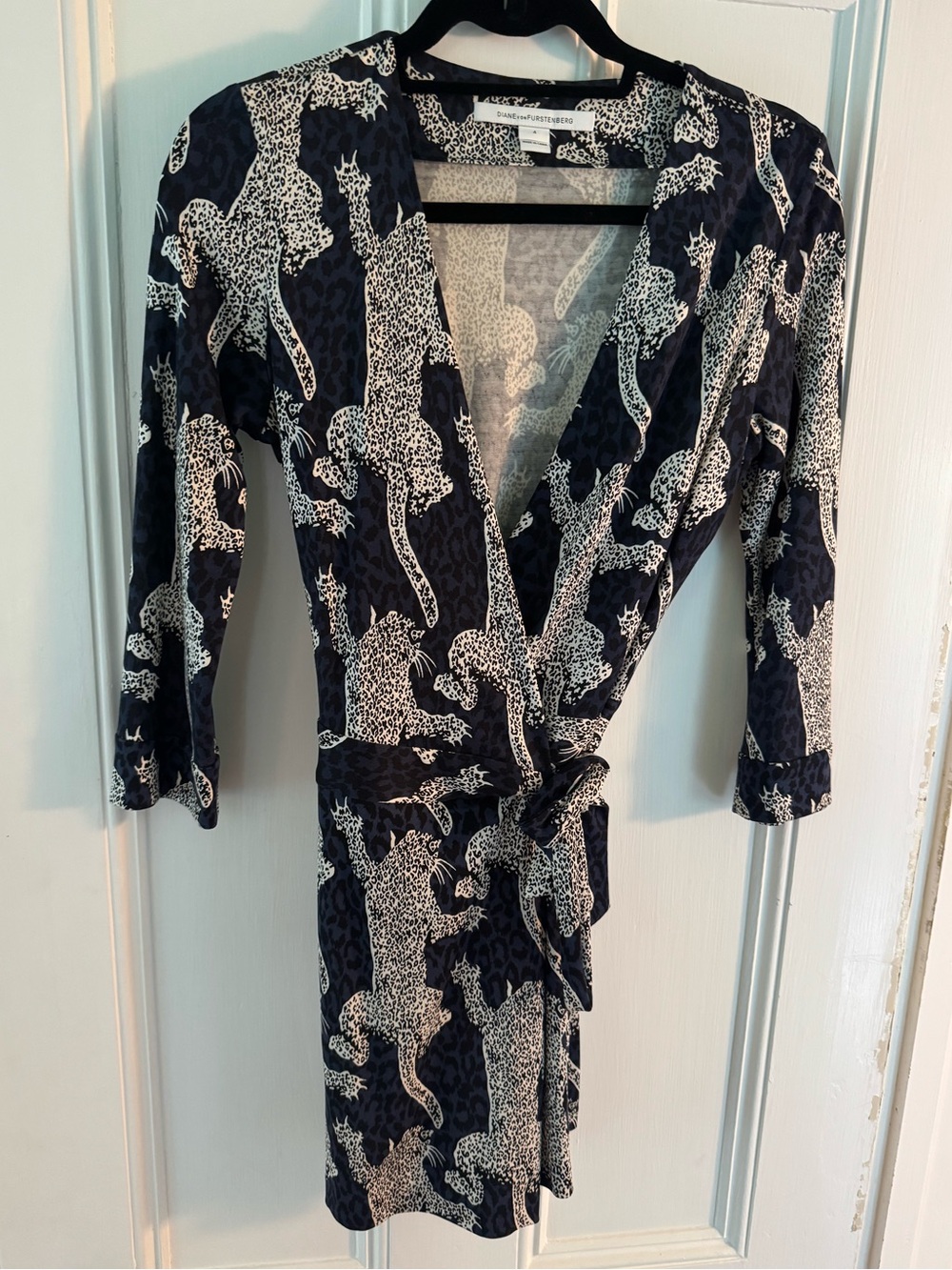 Diane von Furstenberg Celeste Two Roaming Leopard Silk Romper